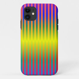 Funda Para iPhone 11 Arcos de lluvia oscuros y claros (franjas)