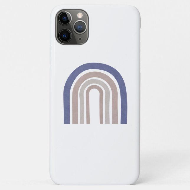 Funda De Case-Mate Para iPhone Arcos de medio siglo - azul y beige (Reverso)