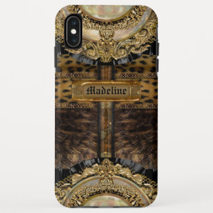 Funda Para iPhone XS Max Arcos Leopard Moda Monograma fuerte