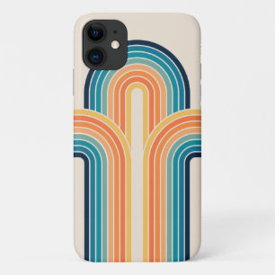 Funda Para iPhone 11 Arcos triple retro coloridos