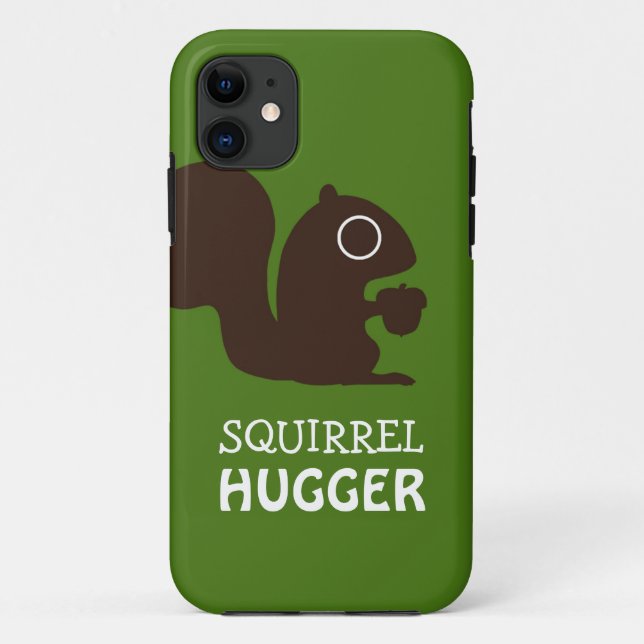 Funda De Case-Mate Para iPhone Ardilla con texto personalizado (Reverso)