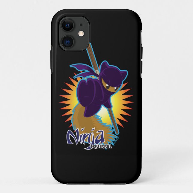 Funda De Case-Mate Para iPhone Ardilla de Ninja (Reverso)
