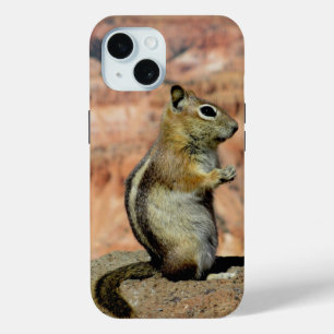 Funda Para iPhone 15 Ardilla del suelo manchada de oro