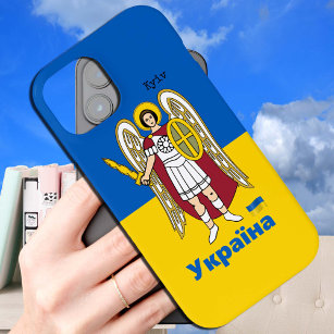 Funda Para iPhone 15 Área de Ucrania y Kiev - Escudo de armas, bandera 