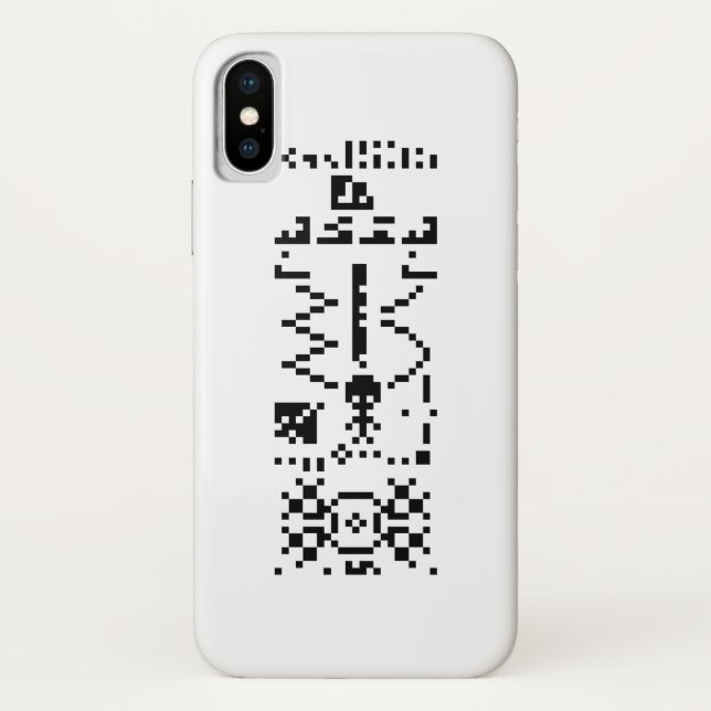 Funda De Case-Mate Para iPhone Arecibo Binary Message Reply (Reverso)