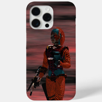 Funda Para iPhone 15 Pro Max ARES CYBORG, RED SUNSET Science Fiction, Sci-Fi