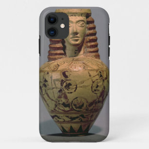 Funda Para iPhone 11 Aríbalos proto-corintios con cabeza humana, deco