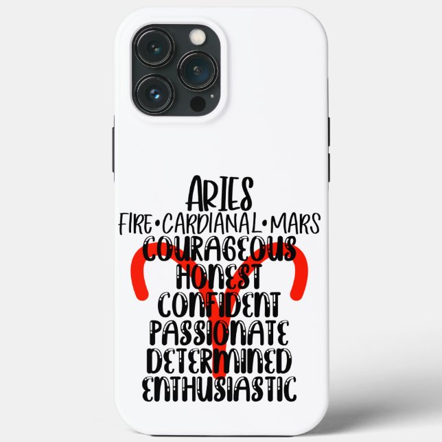 Funda De Case-Mate Para iPhone Aries (Reverso )