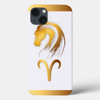 Funda Para iPhone 13 Aries Horse Chino e Iphone de Astrología Occidenta