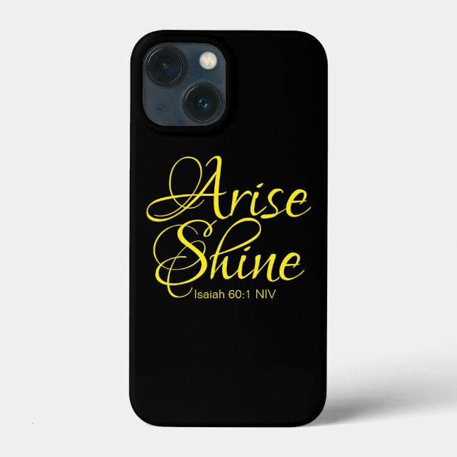 Funda De Case-Mate Para iPhone Arise inspiradora y Shine Faith Black (Reverso )