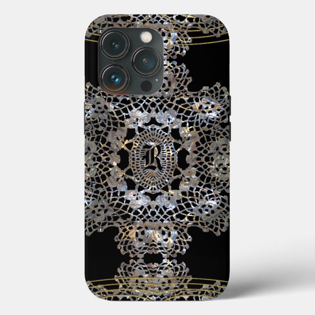 Funda De Case-Mate Para iPhone Aristokratische Monogramm (Reverso )
