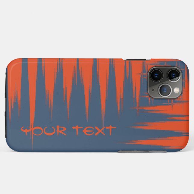 Funda De Case-Mate Para iPhone Armada y Naranja personalizable (Reverso (horizontal))