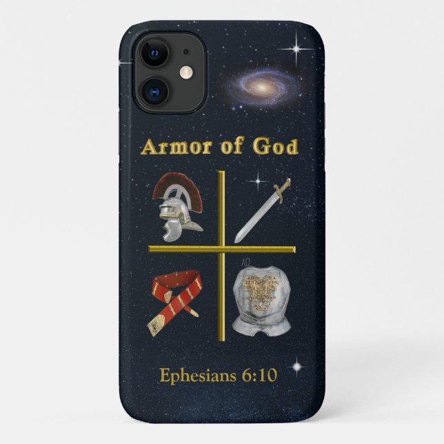 Funda De Case-Mate Para iPhone Armadura de Dios (Reverso)