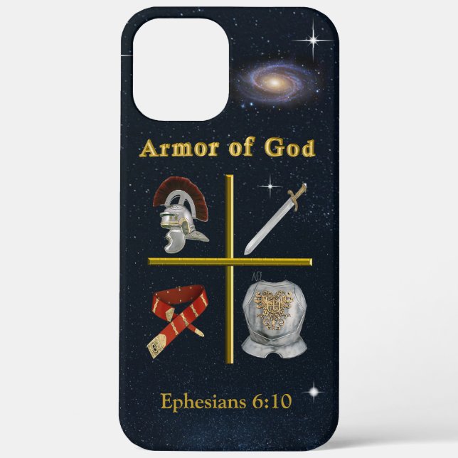 Funda De Case-Mate Para iPhone Armadura de Dios (Reverso )