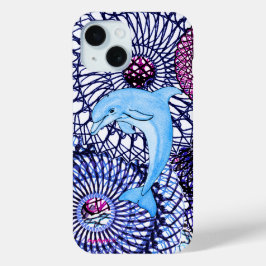 Funda Para iPhone 15 Armonía de delfines