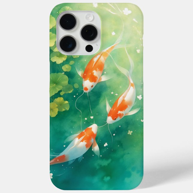 Funda De Case-Mate Para iPhone Armonía de las carpas koi en el estanque (Reverso )