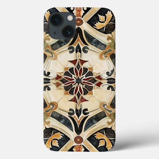 Funda De Case-Mate Para iPhone Armonía floral barroca (Reverso)