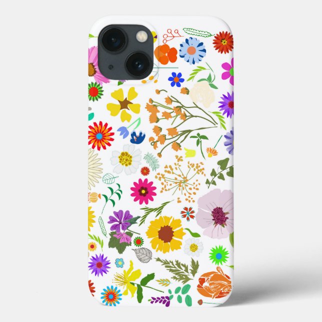 Funda De Case-Mate Para iPhone Armonía floral de primavera (Reverso)