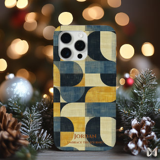 Funda Para iPhone 15 Pro Max Armonía geométrica retro - Moderna de mediados del