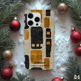 Funda Para iPhone 15 Pro Max Armonía Totémica Abstracta – Audaz Fusión Cultural