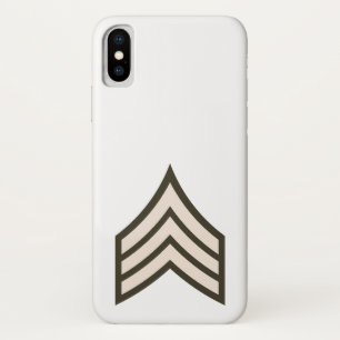 Funda Para iPhone X Army Sergeant rank