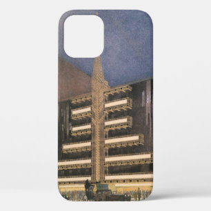 Funda Para iPhone 12 Arquitectura Art Déco Vintage, Edificio en Nueva Y