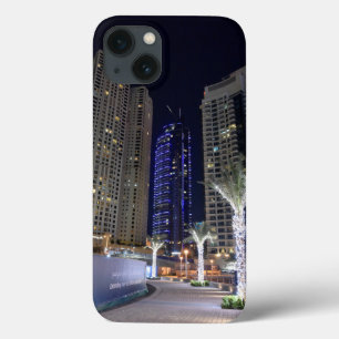 Funda Para iPhone 13 Arquitectura de Dubái de noche