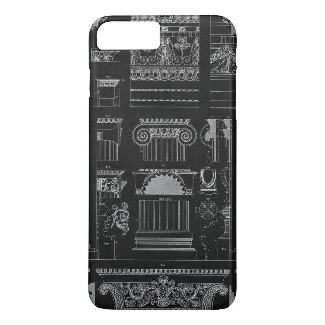 Funda De Case-Mate Para iPhone Arquitectura gráfica IV (Reverso)