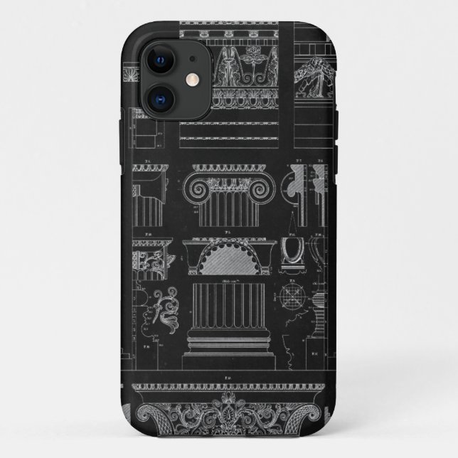 Funda De Case-Mate Para iPhone Arquitectura gráfica IV (Reverso)
