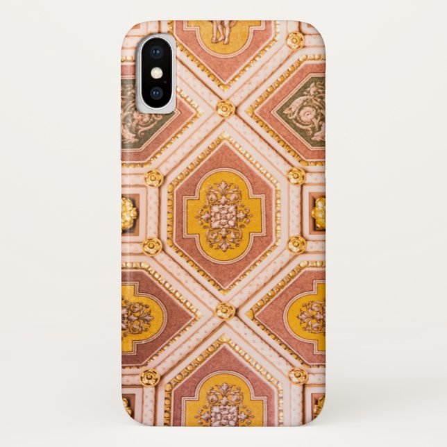 Funda De Case-Mate Para iPhone Arquitectura húngara rosa amarilla (Reverso)