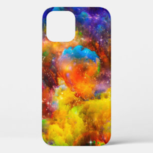 Funda Para iPhone 12 Arreglo creativo de elementos fractales, luces a
