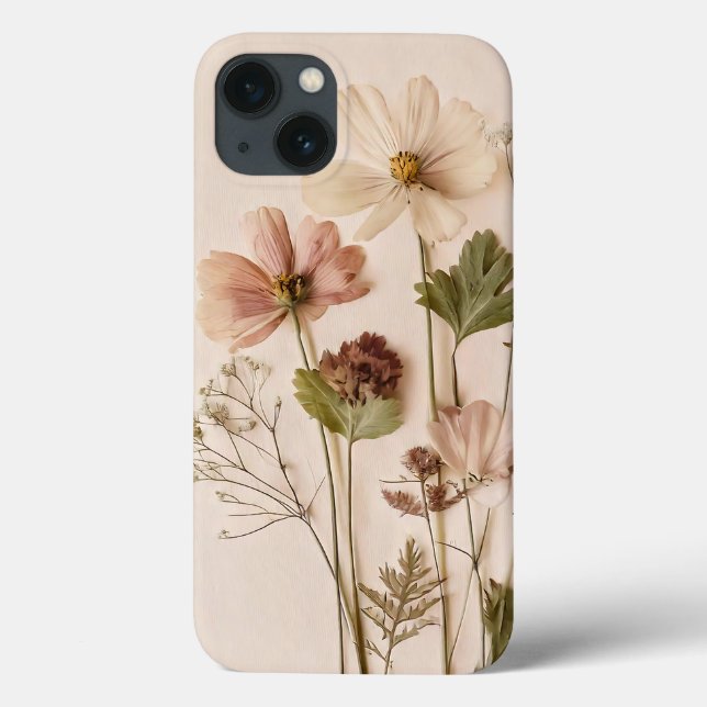 Funda De Case-Mate Para iPhone Arreglo de flores de época (Reverso)