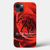 Arriba cerca con estuche de teléfono Rosa Rojo - F