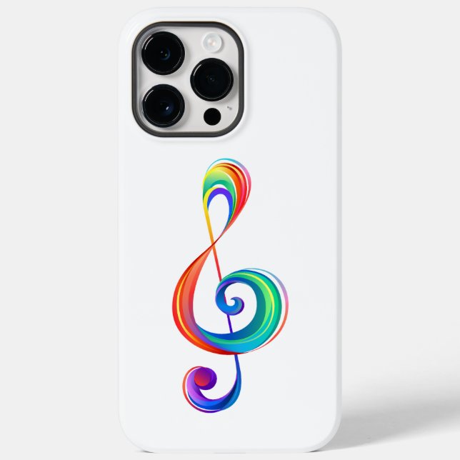 Funda De Case-Mate Para iPhone Arroyo arcoiris estratificado (Reverso )