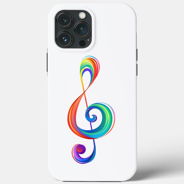 Funda De Case-Mate Para iPhone Arroyo arcoiris estratificado (Reverso )