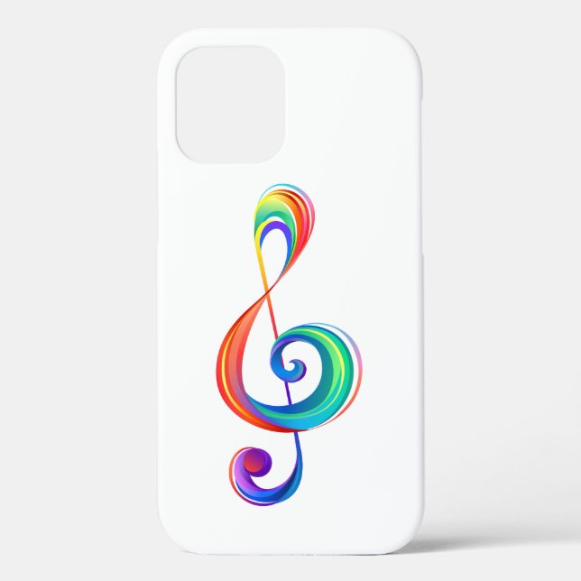 Funda De Case-Mate Para iPhone Arroyo arcoiris estratificado (Reverso )