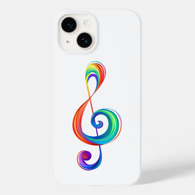 Funda De Case-Mate Para iPhone Arroyo arcoiris estratificado (Reverso )