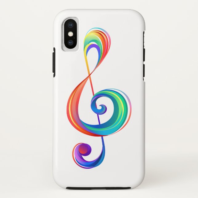 Funda De Case-Mate Para iPhone Arroyo arcoiris estratificado (Reverso)