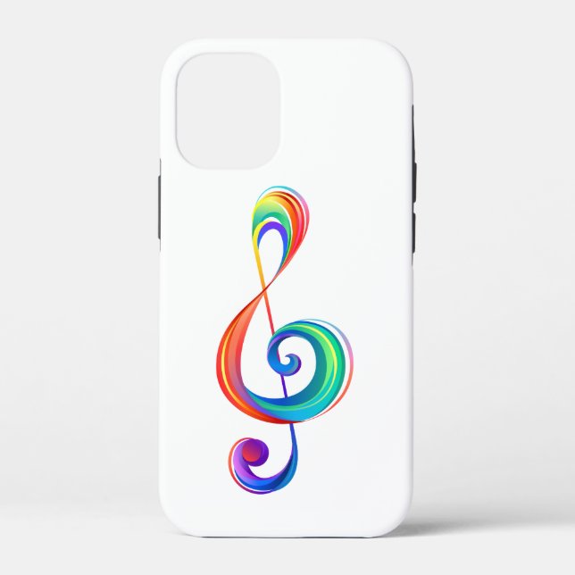Funda De Case-Mate Para iPhone Arroyo arcoiris estratificado (Reverso )