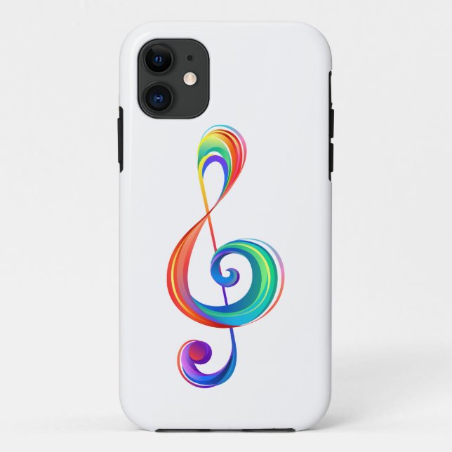 Funda De Case-Mate Para iPhone Arroyo arcoiris estratificado (Reverso)
