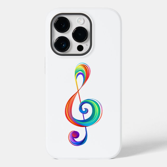 Funda De Case-Mate Para iPhone Arroyo arcoiris estratificado (Reverso )