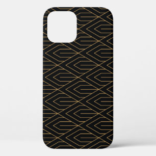 Funda Para iPhone 12 Art Deco: fondo geométrico vintage.