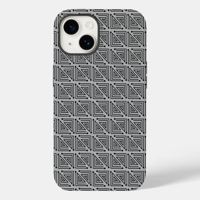Funda De Case-Mate Para iPhone Art Deco Mazes (Reverso )