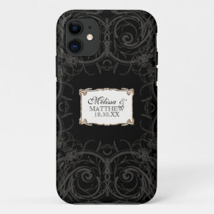 Funda Para iPhone 11 Art Deco Nouveau Lace n Gold Look Personalizado