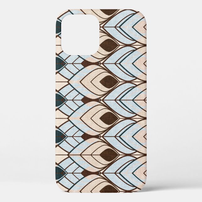 Funda De Case-Mate Para iPhone Art Deco: Ornamento sin textura. (Reverso )