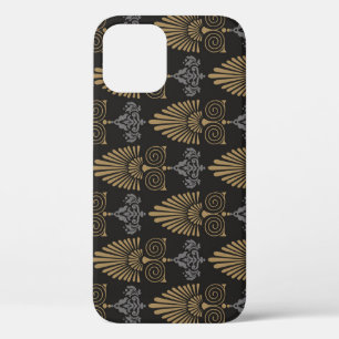 Funda Para iPhone 12 Art Deco: Papel de escritorio de época sin foco