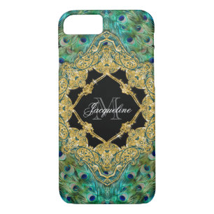 title_seo2 Art Deco Peacock Purpurina de oro Viejo Gatsby de 