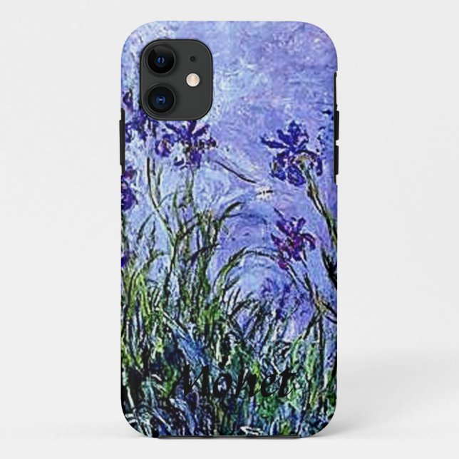 Funda De Case-Mate Para iPhone Art Monet Irises (Reverso)