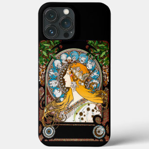 Funda Para iPhone 13 Pro Max Art Nouveau Alphonse Mucha - Zodiaco Art Deco
