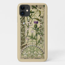 Art Nouveau Scottish Thistle Floral Flowers Funda-